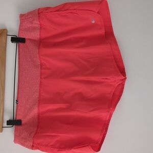 Nike Orange Shorts With Build In Swim Shorts